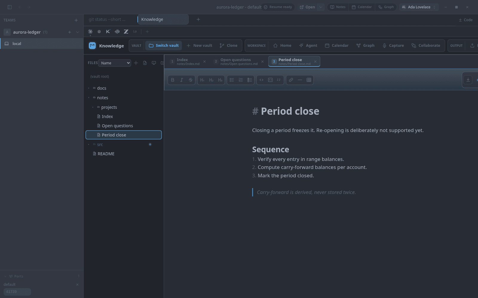 Atom's iconic One Dark theme.
